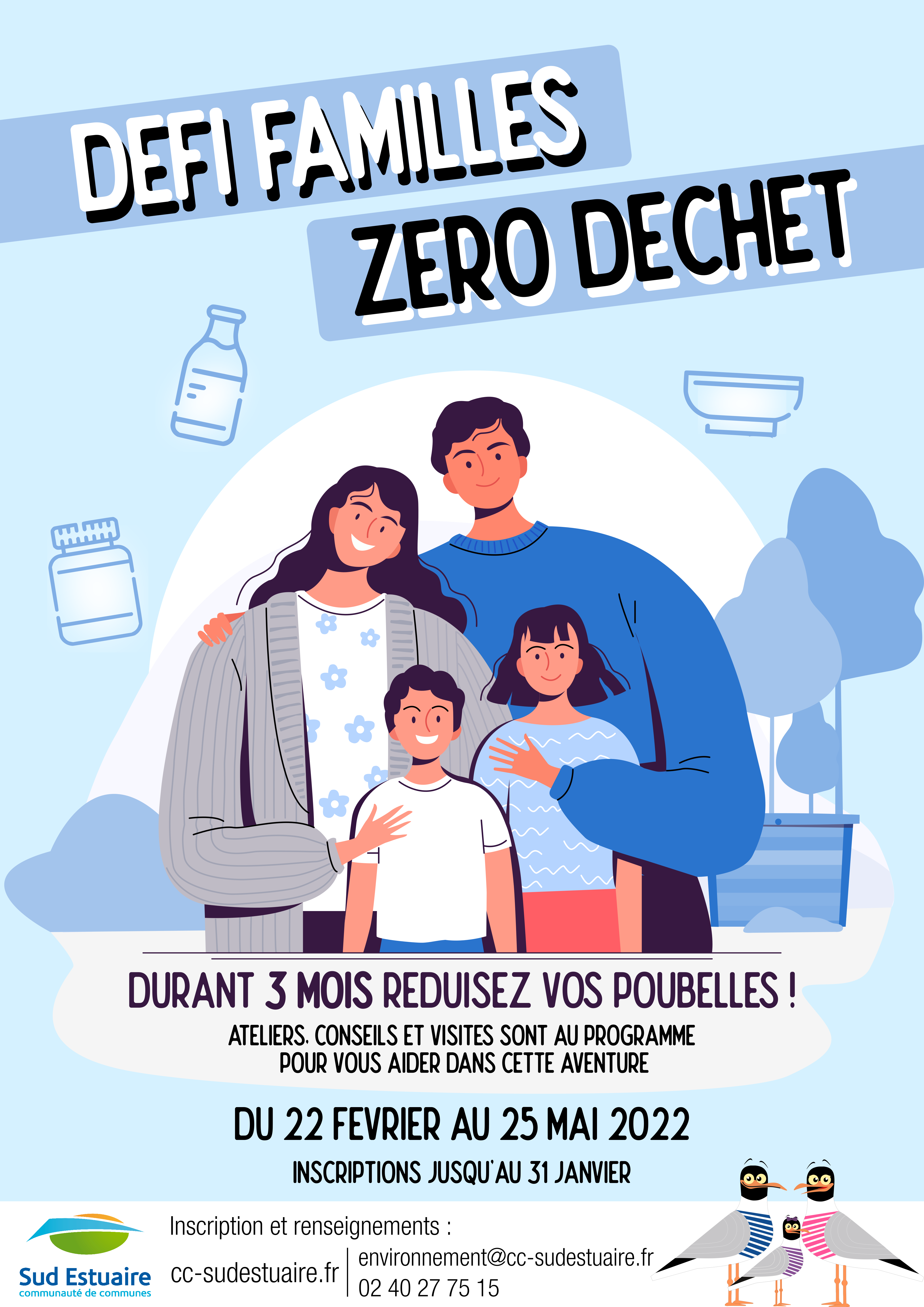 Affiche Défi Famille Zéro Déchet