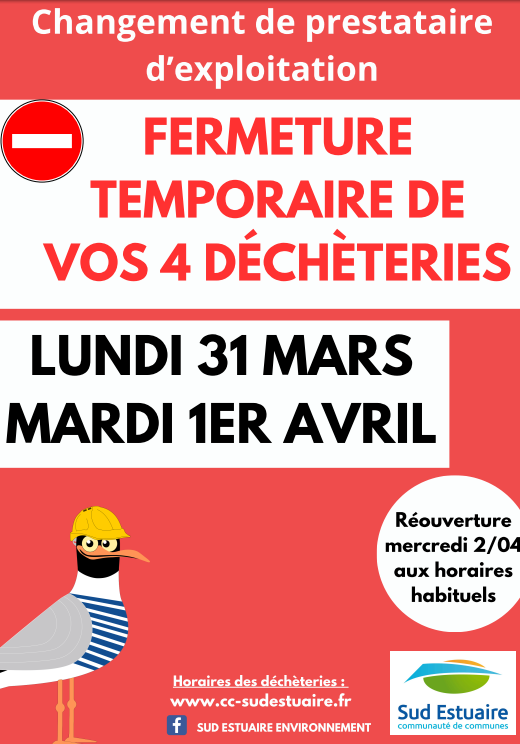 FERMETURE DECHETERIE