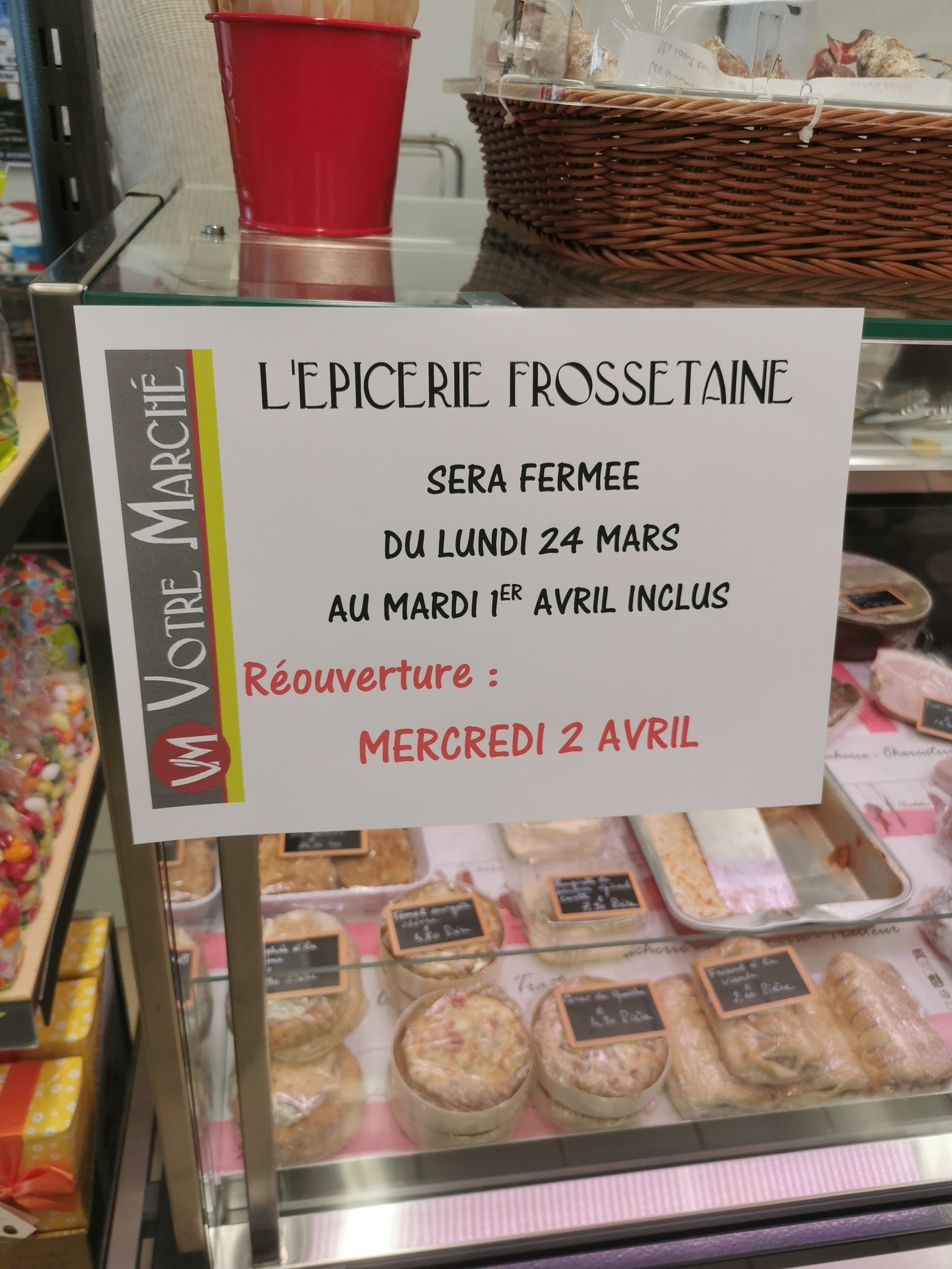 fermeture epicerie