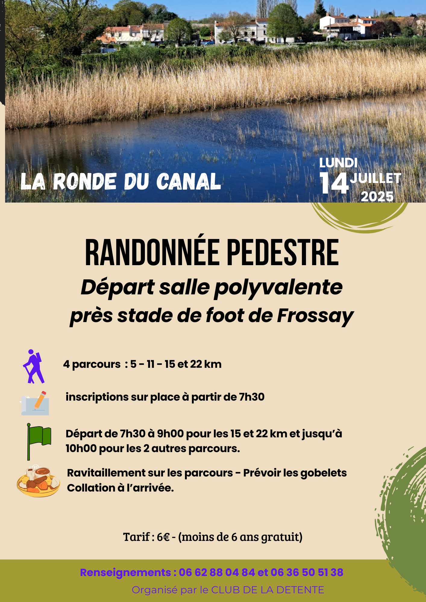 le club de la détente Affiche rando du 14 juillet